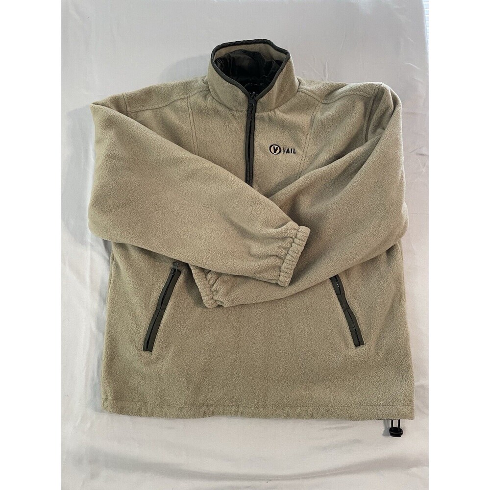 California Springs 1/4 Zip Women Size Small Green Reversible Fleece Vail Logo